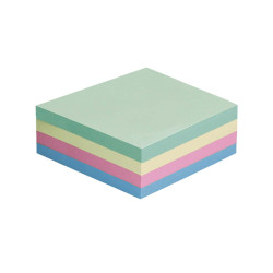 Biglietti adesivi Cubo - assortito tenue - 75 x 75mm - 70gr - 400 fogli - Starline.