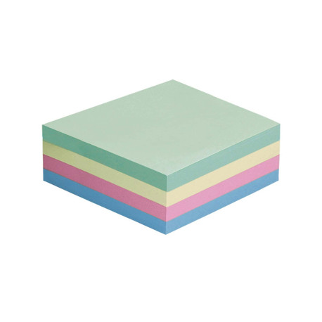Biglietti adesivi Cubo - assortito tenue - 75 x 75mm - 70gr - 400 fogli - Starline.