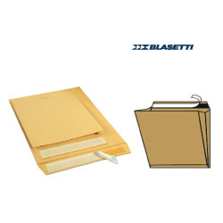 Busta a sacco Monodex - soffietti laterali - strip adesivo - 19 x 26 x 4 cm - 100 gr - avana - Blasetti - conf. 250 pezzi