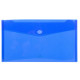 Busta a tasca con chiusura in velcro - PPL - 24 x 32 cm - blu/trasparente - Exacompta