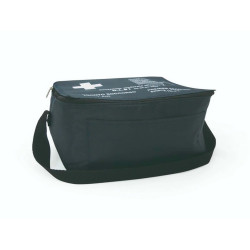 Borsa termica in nylon blu con chiusura centrale zip cm 20 x 14 x 13