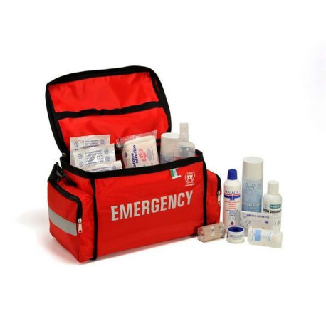 Borsa tracolla con Kit Emergency per le attività all’aperto, medicazione e rianimazione
