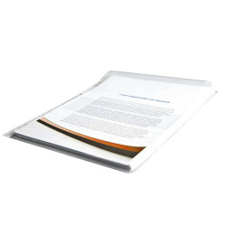 Buste forate con soffietto e patella - spessore 25 mm - liscio - 21 x 30 cm - trasparente - Starline