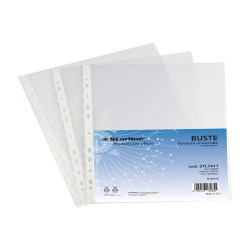 Buste forate Light - liscio - 22 x 30 cm - trasparente - Starline - conf. 50 pezzi