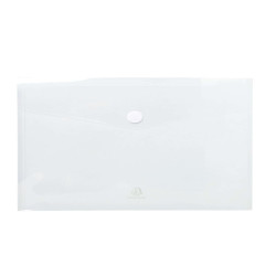 Busta a tasca con chiusura in velcro - PPL - 24 x 32 cm - trasparente - Exacompta
