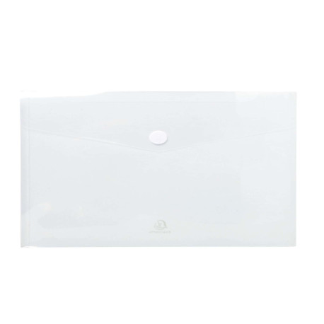 Busta a tasca con chiusura in velcro - PPL - 24 x 32 cm - trasparente - Exacompta