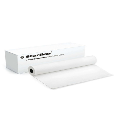 Carta plotter - 1067 mm x 50 mt - 90 gr - inkjet - opaca - bianco - Starline