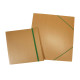 Cartella 3 lembi con elastico Eco - 35 x 50 cm - dorso variabile - cartoncino - avana - Starline
