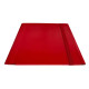 Cartella 3 lembi con elastico piatto - A4 - dorso variabile - rosso - Starline