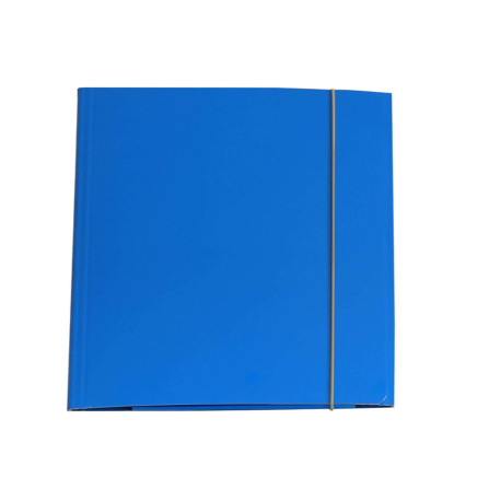 Cartella 3 lembi con elastico Queen - A4 - dorso variabile - cartone plastificato - azzurro - Starline