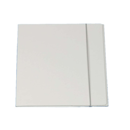 Cartella 3 lembi con elastico Queen - A4 - dorso variabile - cartone plastificato - bianco - Starline