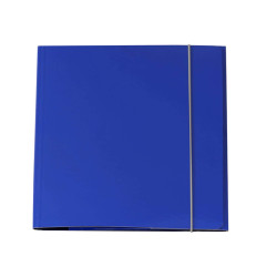Cartella 3 lembi con elastico Queen - A4 - dorso variabile - cartone plastificato - blu - Starline