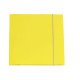 Cartella 3 lembi con elastico Queen - A4 - dorso variabile - cartone plastificato - giallo - Starline