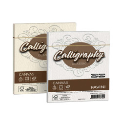Busta Calligraphy Canvas - 120 x 180 mm - 100 gr - avorio 02 - Favini - conf. 25 pezzi