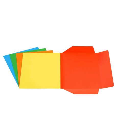 Cartellina 3 lembi - 200 gr - 25 x 34,5 cm - cartoncino bristol - 5 colori assortiti - Starline - conf. 25 pezzi