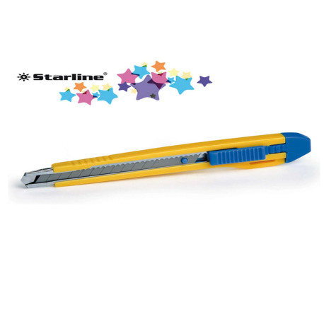 Cutter Premium - con bloccalama - 2 lame incluse - 9 mm - Starline