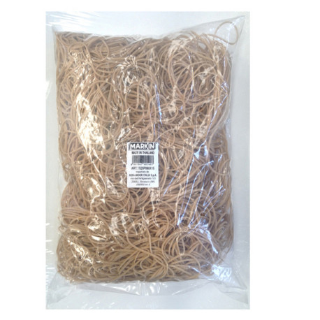 Elastici - diametro 8 cm - 1 kg - caucciù - avana - Markin