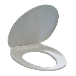 Sedile per WC - universale - PPL - distanza fori da 8,5 a 17,5 cm - bianco - Durable