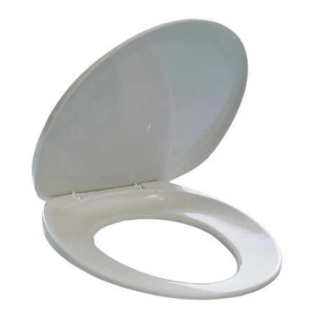 Sedile per WC - universale - PPL - distanza fori da 8,5 a 17,5 cm - bianco - Durable