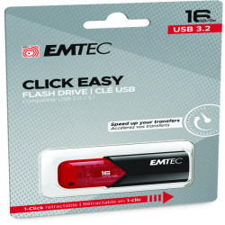 Emtec - Memoria USB B110 USB 3.2 Click&Easy - rosso - ECMMD16GB113 - 16 GB