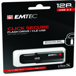Emtec - Memoria USB B120 Click&Secure - ECMMD128GB123 - 128 GB