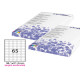 Etichette adesive - in carta - angoli arrotondati - permanenti - 38,1 x 21,2 mm - 65 et/fg - 100 fogli - bianco - Starline