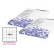 Etichette adesive - in carta - angoli arrotondati - permanenti - 47,5 x 25,5 mm - 44 et/fg - 100 fogli - bianco - Starline