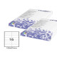 Etichette adesive - in carta - permanenti - 105 x 37 mm - 16 et/fg - 100 fogli - bianco - Starline