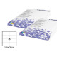 Etichette adesive - in carta - permanenti - 105 x 72 mm - 8 et/fg - 100 fogli - bianco - Starline