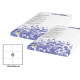 Etichette adesive - in carta - permanenti - 105 x 99 mm - 6 et/fg - 100 fogli - bianco - Starline