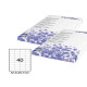 Etichette adesive - in carta - permanenti - 52,5 x 29,7 mm - 40 et/fg - 100 fogli - bianco - Starline