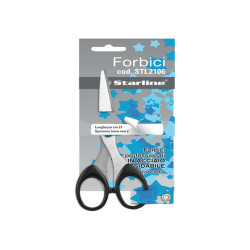 Forbici - 21 cm - lama in acciaio - impugnatura ABS - nero - Starline