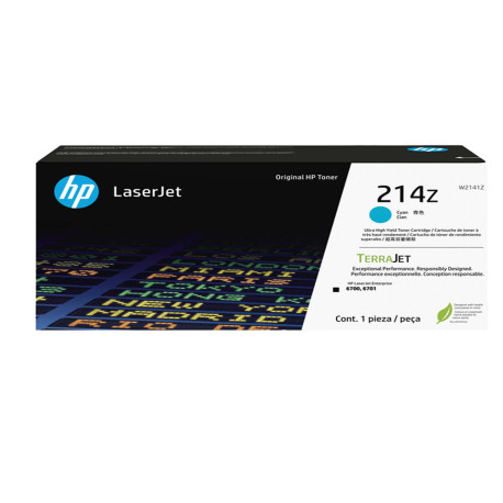 Hp -  Toner originale LaserJet HP 214Z - Ciano - W2141Z - ad altissima capacità