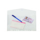Busta forata con chiusura in velcro - PPL - 24 x 32 cm - trasparente - Exacompta