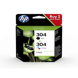 HP - Cartuccia ink originale - 304 - C/M/Y/K - 3JB05AE - C/M/Y 100 pag / K 120 pag