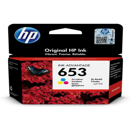 Hp - Cartuccia ink originale - 653 - C/M/Y - 3YM74AE - 200 pag