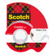 Nastro adesivo  in chiocciola Crystal 600 - 19 mm x 7,5m - acrilico - trasparente - Scotch