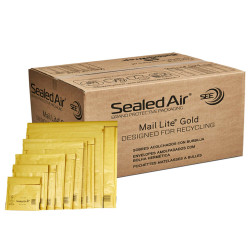 Busta imbottita Mail Lite Gold - G (24 x 33 cm) - avana - Sealed Air - conf. risparmio da 50 pezzi