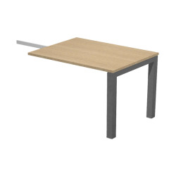 Allungo reversibile dx/sx Agorà - 80x60cm - Rovere - Gamba antracite