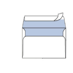 Busta Mailpack - senza finestra - strip adesivo - 12 x 18 cm - 80 gr - bianco - Blasetti - conf. 25 pezzi