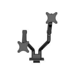 Neomounts DS70S-950BL2 - Kit montaggio (2 bracci di montaggio) - video full-motion - per 2 monitor - Alluminio - nero - dimensi