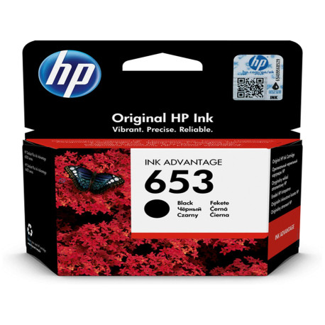 Hp - Cartuccia ink originale- 653 - nero - 3YM75AE - 360 pag
