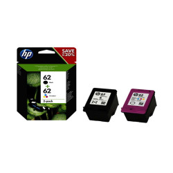 Hp - Confezione 2 cartucce ink originale - 62 - C/M/Y/K - N9J71AE - C/M/Y 165 pag / K 200 pag