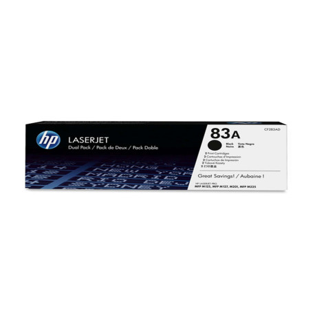 Hp - Confezione 2 Toner originale - 83A - Nero - CF283AD - 1.500 pag cad
