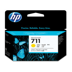 Hp - Confezione 3 cartucce ink originale - 711 - Giallo - CZ136A - 29ml cad