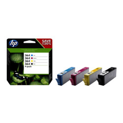 Hp - Confezione 4 cartucce ink originale - 364 - C/M/Y/K - N9J73AE - C/M/Y 300 pag cad / K 250 pag