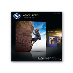 Hp - Confezione da 25 Fogli Carta originale fotografica lucida 13 x 18 cm senza margini Hp Advanced - Q8696A