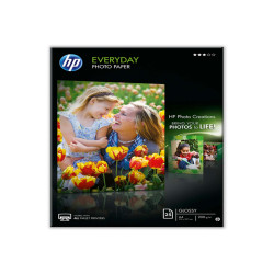 Hp - Confezione da 25 Fogli Carta originale fotografica lucida Hp Everyday - per inkjet - A4 - 210 x 297 mm - Q5451A