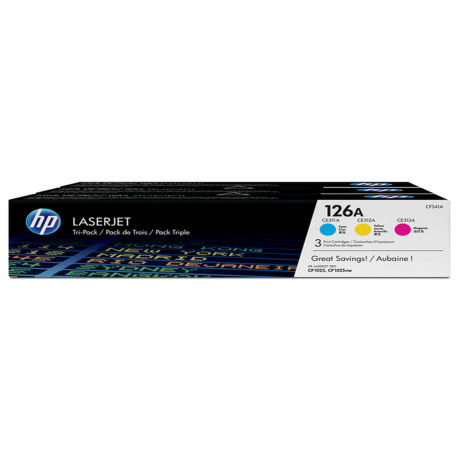 Hp - Toner originale - 126A - C/M/Y - CF341A - 1.000 pag cad