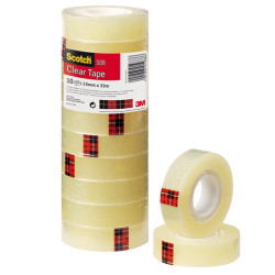 Nastro adesivo 508 - 15 mm x 33 m - PP - trasparente - Scotch - torre 10 rotoli